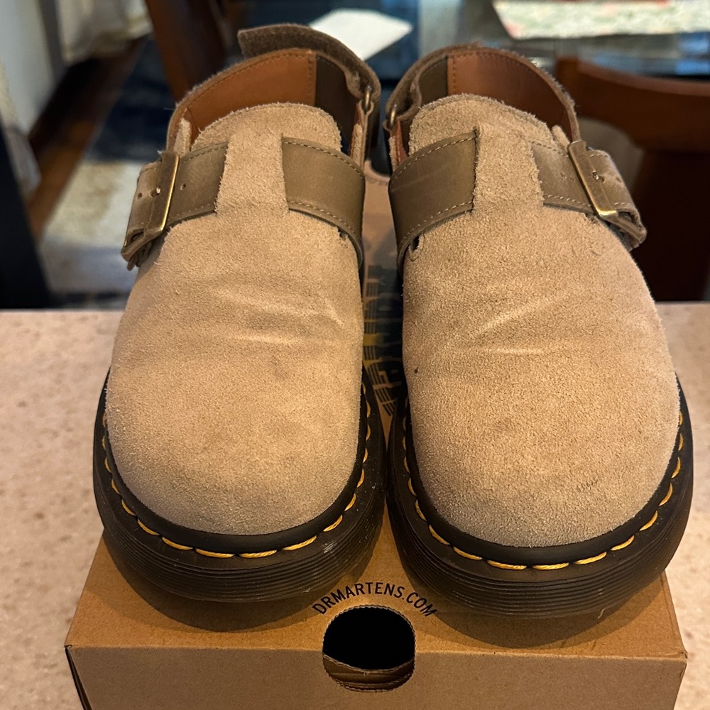 Dr. Martens Jorge II Sage Suede Loafers
